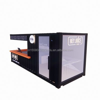 Long Beach Container Coffee Bar Container Bar estensibile con colore personalizzato e pannello a parete 50/75/100mm Wave Sandwich