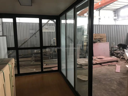 20ft portabile contenitore pieghevole cabina casa con colore personalizzato e tubi quadrati in acciaio galvanizzato