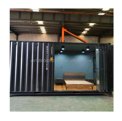 20ft portabile contenitore pieghevole cabina casa con colore personalizzato e tubi quadrati in acciaio galvanizzato