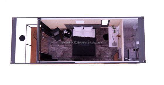Alloggio Case prefabbricate pieghevoli con casa contenitore a colori personalizzati