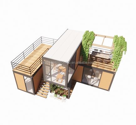 Casa contenitore modulare pieghevole portatile staccabile da 20 piedi 40 piedi con finestre in lega di alluminio per cantiere