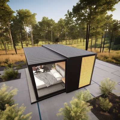 Hotel Completamente arredato Container per spedizioni Casa in stile moderno Casa prefabbricata con telaio in acciaio e piegatura in acciaio galvanizzato