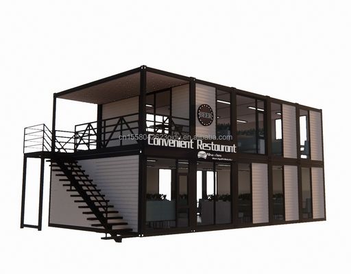 Casa contenitore modulare pieghevole portatile staccabile da 20 piedi 40 piedi con finestre in lega di alluminio per cantiere