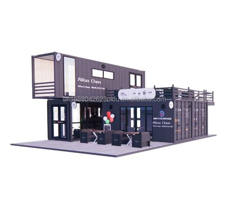 Trasporto Trasporto Modulare Prefabbricato Pieghevole Case Abitabili Deposito Casa container espandibile con colore personalizzato e modello 3D