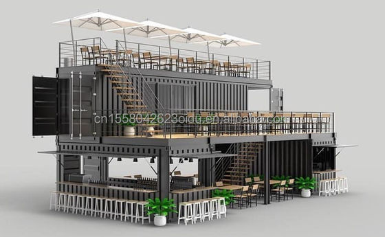 Trasporto Trasporto Modulare Prefabbricato Pieghevole Case Abitabili Deposito Casa container espandibile con colore personalizzato e modello 3D