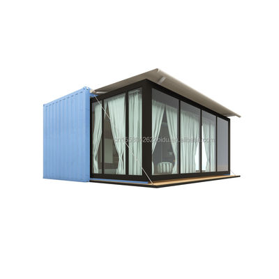20 piedi di lusso Prefabbricato casa di container espandibile Prefabricato Flat Pack Villa con colore personalizzato e costo di spedizione