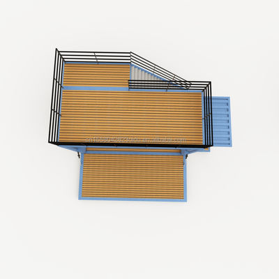 20 piedi di lusso Prefabbricato casa di container espandibile Prefabricato Flat Pack Villa con colore personalizzato e costo di spedizione