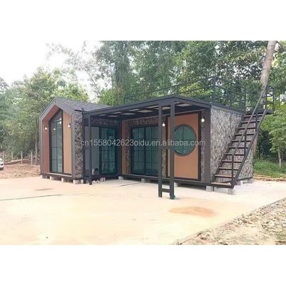 Moderno 2 camere da letto completamente arredato casa giardino prefabbricato esterno mobile struttura in acciaio espandibile in colore personalizzato