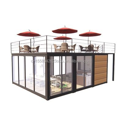 Contenitore modulare da 20 o 40 piedi Piccola cucina casa da giardino colore personalizzato magazzino prefabbricato per Country Marke