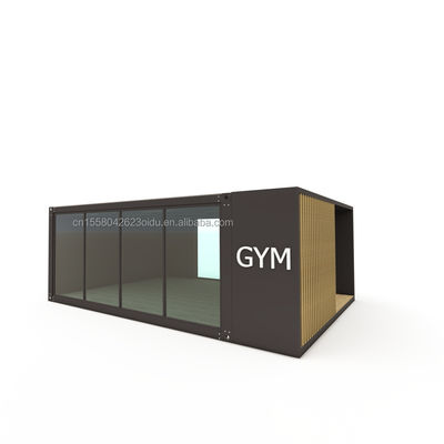 Villa container prefabbricata con camera prefabbricata deluxe da 20 piedi con pannello sandwich Wave da parete 50/75 / 100mm