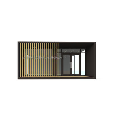 Villa container prefabbricata con camera prefabbricata deluxe da 20 piedi con pannello sandwich Wave da parete 50/75 / 100mm