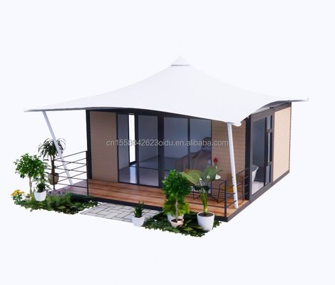 20ft Fast Build Prefab Hotel House Modulare Pieghevole Container House per campeggio e giardino pieghevole