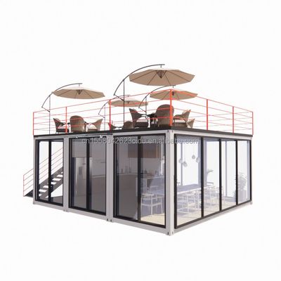 Contenitore modulare da 20 o 40 piedi Piccola cucina casa da giardino colore personalizzato magazzino prefabbricato per Country Marke