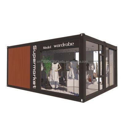 Parete 100mm Wave Sandwich Panel Hotel Container Store Personalizzabile Imballaggio piatto Installazione rapida Casa prefabbricata
