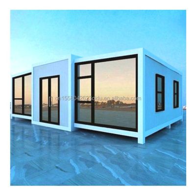 Vitrine in lega di alluminio di design moderno 40ft 20ft Prefabbricato mobile Container House Acciaio espandibile e pieghevole per esterni