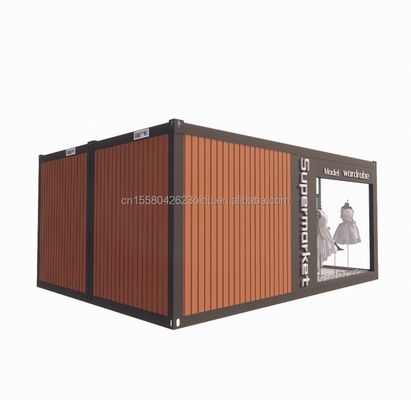 Parete 100mm Wave Sandwich Panel Hotel Container Store Personalizzabile Imballaggio piatto Installazione rapida Casa prefabbricata
