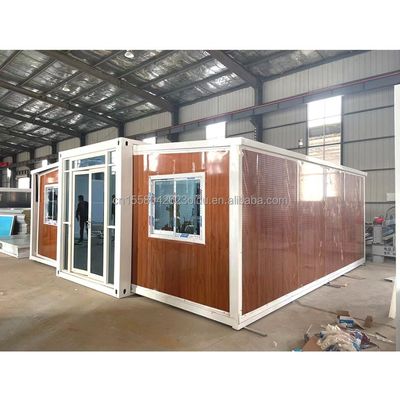 Vitrine in lega di alluminio di design moderno 40ft 20ft Prefabbricato mobile Container House Acciaio espandibile e pieghevole per esterni