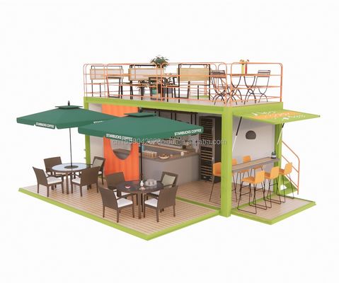 20ft Fast Build Prefab Hotel House Modulare Pieghevole Container House per campeggio e giardino pieghevole