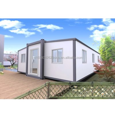 Vitrine in lega di alluminio di design moderno 40ft 20ft Prefabbricato mobile Container House Acciaio espandibile e pieghevole per esterni