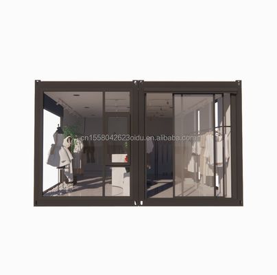 Parete 100mm Wave Sandwich Panel Hotel Container Store Personalizzabile Imballaggio piatto Installazione rapida Casa prefabbricata