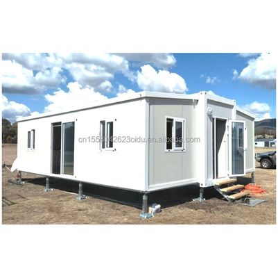 Vitrine in lega di alluminio di design moderno 40ft 20ft Prefabbricato mobile Container House Acciaio espandibile e pieghevole per esterni