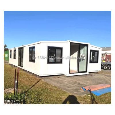 Vitrine in lega di alluminio di design moderno 40ft 20ft Prefabbricato mobile Container House Acciaio espandibile e pieghevole per esterni
