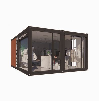 Parete 100mm Wave Sandwich Panel Hotel Container Store Personalizzabile Imballaggio piatto Installazione rapida Casa prefabbricata