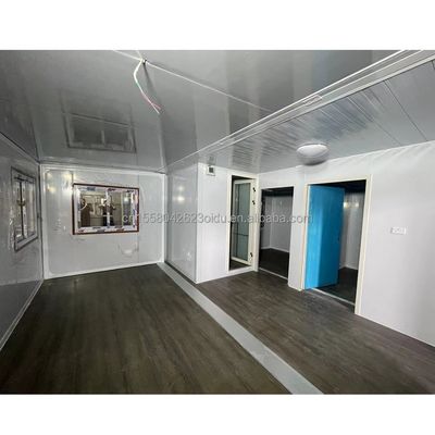 Vitrine in lega di alluminio di design moderno 40ft 20ft Prefabbricato mobile Container House Acciaio espandibile e pieghevole per esterni