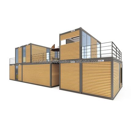 Design moderno 20ft o 40ft Food Bar Cafè Supermercato Store Container Store Personalizzabile Piatto pacchetto Casa prefabbricata