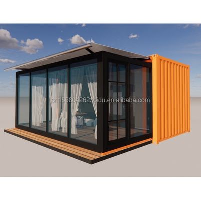 Container house smontabile 20 piedi Prefabbricato piccolo imballaggio piatto per alloggi alberghieri