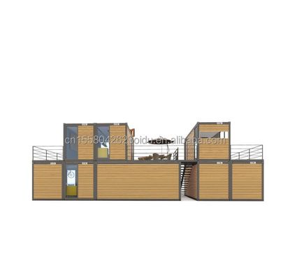 Design moderno 20ft o 40ft Food Bar Cafè Supermercato Store Container Store Personalizzabile Piatto pacchetto Casa prefabbricata