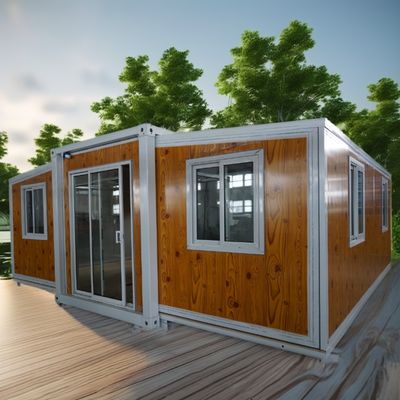 Legno 2 3 4 5 camera da letto Villa prefabbricata Disegno di colore personalizzato 20ft 40ft impermeabile Prefabbricata casa container espandibile