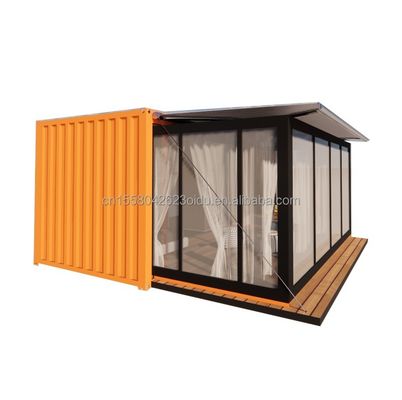 Parete 50/75/100mm Wave Sandwich Panel Luxury Modular Portable Prefabbricato Container House con WC Moderno Hotel Design
