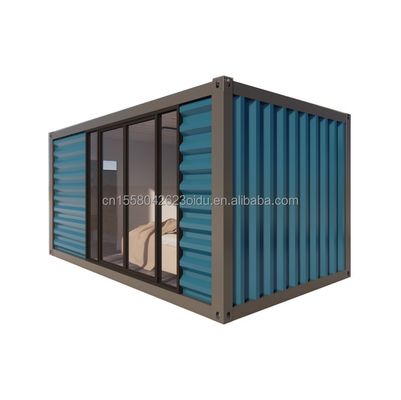 Hotel assemblato pacchetto piatto 20ft contenitore casa mobile telaio pannello sandwich e casa prefabbricata di lusso a sconto