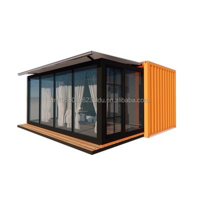 Parete 50/75/100mm Wave Sandwich Panel Luxury Modular Portable Prefabbricato Container House con WC Moderno Hotel Design