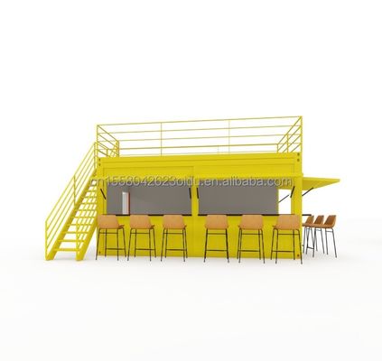 Hotel assemblato pacchetto piatto 20ft contenitore casa mobile telaio pannello sandwich e casa prefabbricata di lusso a sconto