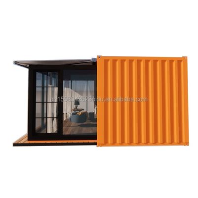 Parete 50/75/100mm Wave Sandwich Panel Luxury Modular Portable Prefabbricato Container House con WC Moderno Hotel Design