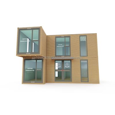 Moderna casa agricola prefabbricata a due piani per uffici all'aperto Residenziale realizzata con pannelli sandwich e piegatura in acciaio galvanizzato