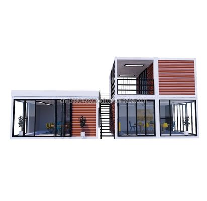20ft Portable Kiosk Modificato Prefab Modular Coffee Shop Shipping Container Bar piccola casa 3 camere da letto progettato per Hotel