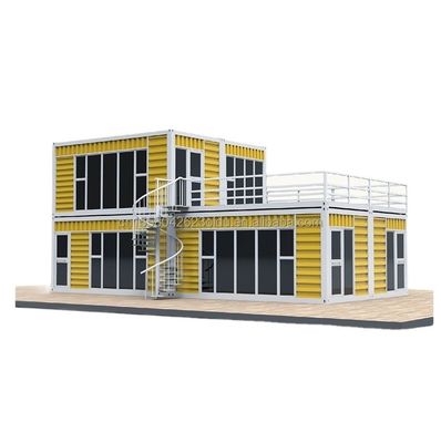 20ft Portable Kiosk Modificato Prefab Modular Coffee Shop Shipping Container Bar piccola casa 3 camere da letto progettato per Hotel
