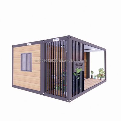 Casa in legno di 20 piedi di colore personalizzato con lussuoso giardino studio confezione piatta contenitore e materiali mobili utilizzati