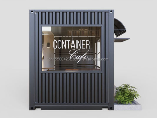 Prefabbricato contenitore di pannelli sandwich ristorante 20ft 40ft case modulari case per personalizzazione mobile bar di spedizione nei caffè