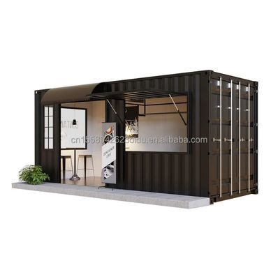 Prefabbricato contenitore di pannelli sandwich ristorante 20ft 40ft case modulari case per personalizzazione mobile bar di spedizione nei caffè