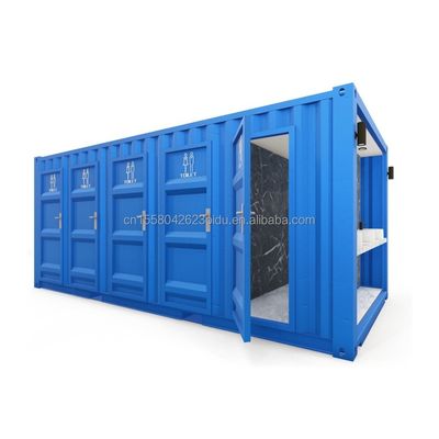 Moderno design contenitore a pacchetto piatto per il pubblico in 20ft Mobile Trailer bagno Camping e oltre la vostra immaginazione