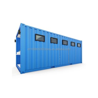 Moderno design contenitore a pacchetto piatto per il pubblico in 20ft Mobile Trailer bagno Camping e oltre la vostra immaginazione