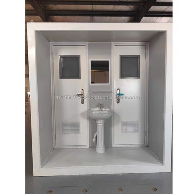 Moderno design Prefabbricato Modulare Bagni Portatili Esterno Flat Pack Contenitore in acciaio e pannello sandwich per negozio 10FT