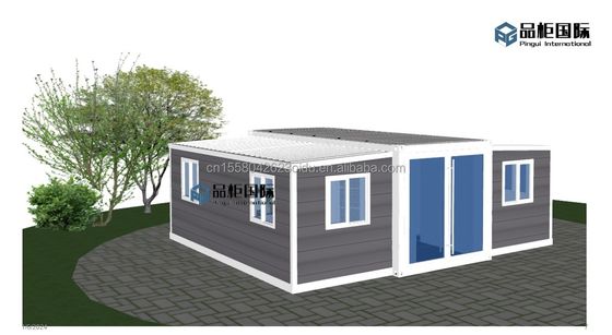 Edifici modulari in acciaio da 20 o 40 piedi Case moderne prefabbricate con materiale esterno e pannelli sandwich