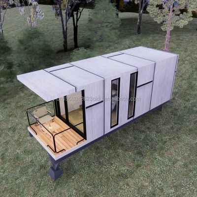 Edifici modulari in acciaio da 20 o 40 piedi Case moderne prefabbricate con materiale esterno e pannelli sandwich