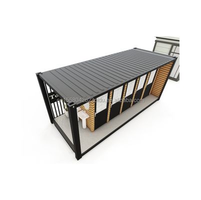 Bagno esterno Modificato Container di spedizione stile 20ft o 40ft Realizzato in acciaio e pannello sandwich con finestre in lega di alluminio