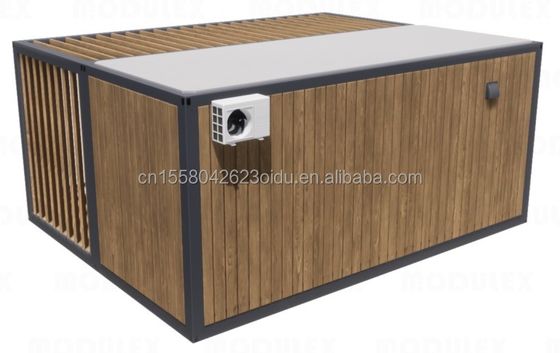 Casa di legno prefabbricata di lusso da 20 piedi con cucina bagno e barbecue all'aperto